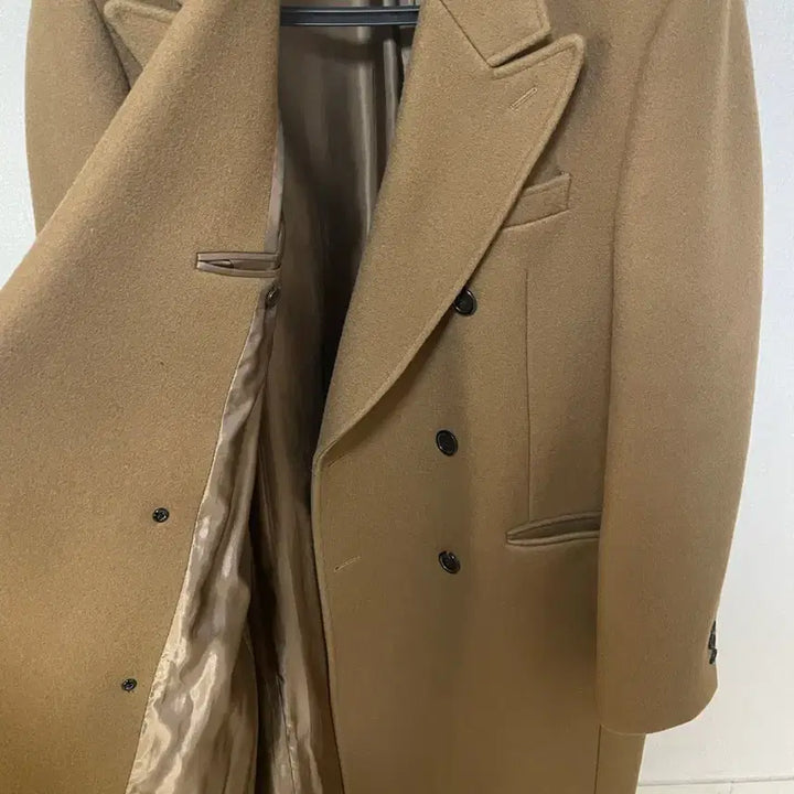 [BUNJANG] MNGU 17FW Double Breasted Long Coat Camel M / M) MNGU 17fw 더블 브레스티드 롱코트 카멜 명작 시즌