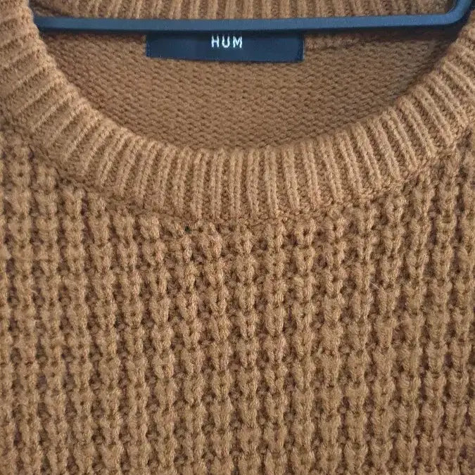 [BUNJANG] HUM Brown Knit Sweater / HUM  브라운 니트 스웨터