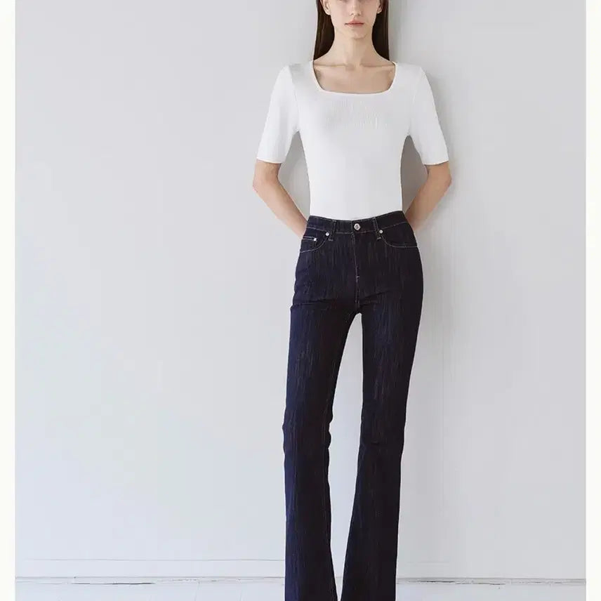 [BUNJANG] Hawa Magic Hour Bootcut Denim Jeans / (새상품) hawa 하와 매직아워 부츠컷 데님 인디고 베이직s