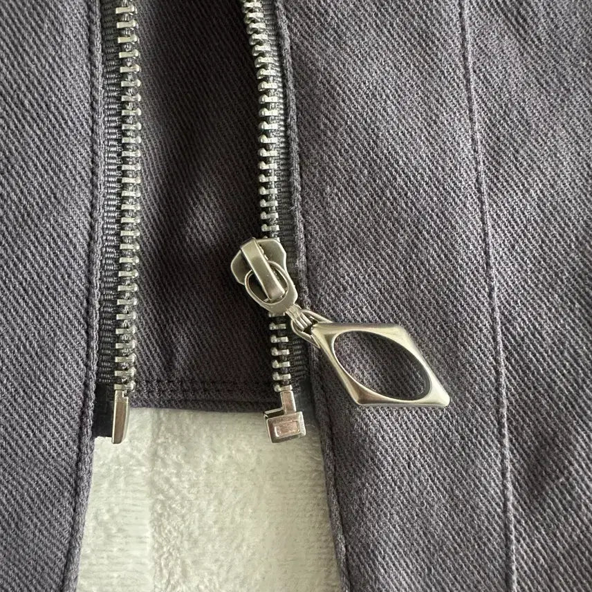 [BUNJANG] MISCHIEF Cotton Biker Jacket / 미스치프 COTTON BIKER JAKET 퍼플 그레이