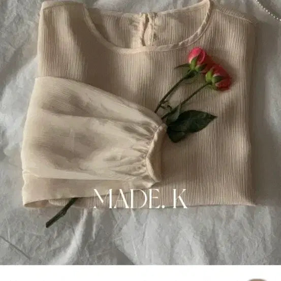 [BUNJANG] K Club Round Neck Chiffon Blouse / k club 쇼프 라운드 쉬폰 블라우스