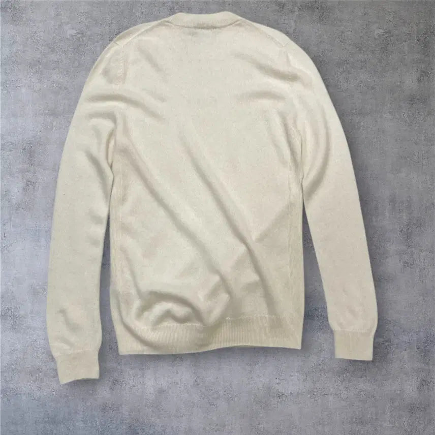 [BUNJANG] Gobi Ivory Cashmere Crewneck Knit Sweater / 고비 Gobi 아이보리 캐시미어 크루넥 니트 S