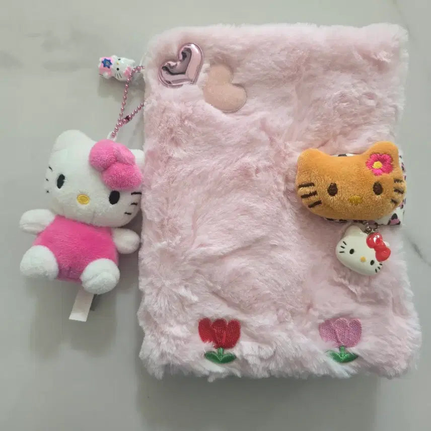 [BUNJANG] Kitty Diary & Book Cover Bundle Set / 키티 다이어리&북커버 키링 일괄