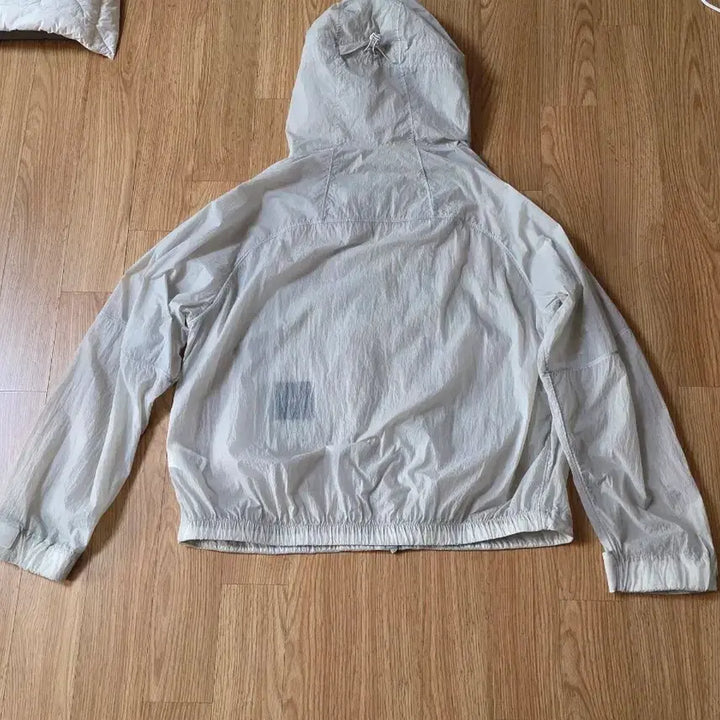 [BUNJANG] Ilcorso Sheer Hood Zip-Up Windbreaker Light Gray IEJU4E207G1 / 일꼬르소 쉬어 후드 집업 바람막이 라이트그레이 IEJU4E207G1
