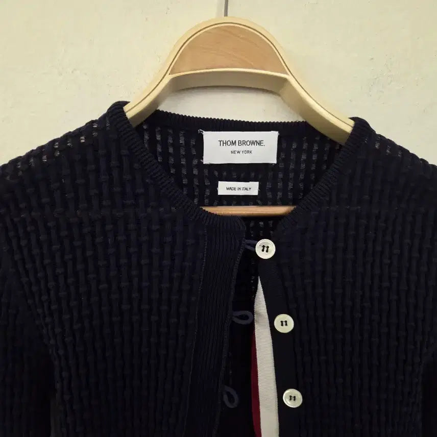 [BUNJANG] Thom Browne Navy Cardigan (Women&