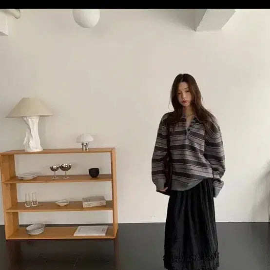 [BUNJANG] UINI British Stripe Knit / 유이니 British stripe knit