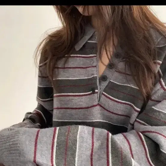 [BUNJANG] UINI British Stripe Knit / 유이니 British stripe knit