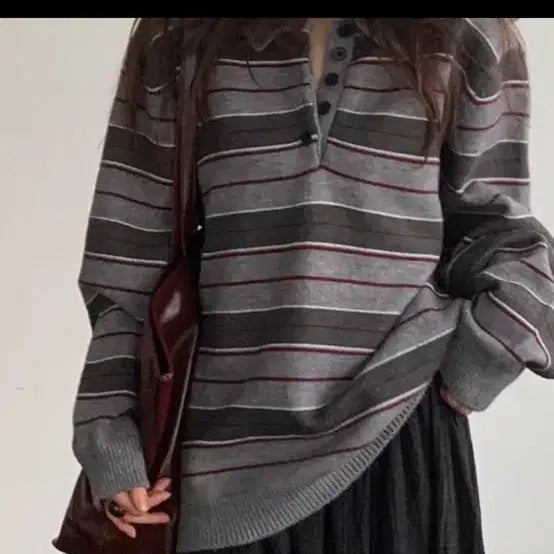 [BUNJANG] UINI British Stripe Knit / 유이니 British stripe knit