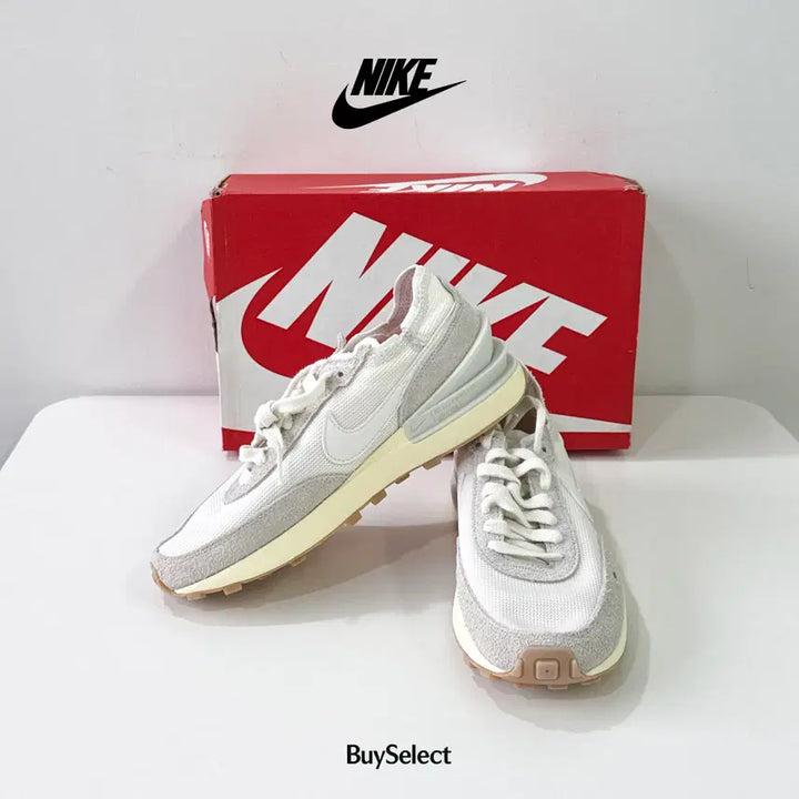 [BUNJANG] Nike W Waffle One Vintage White Gray Sneakers / [새상품/바로배송/100%정품] 나이키 W 와플 원 빈티지 화이트 그레이