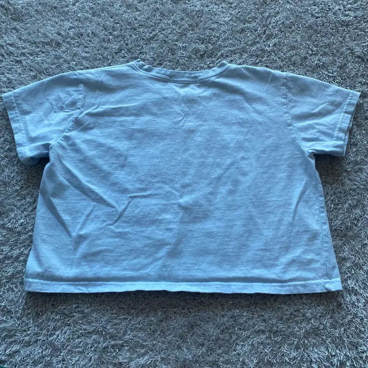 [BUNJANG] Sky Blue Crop T-shirt / 하늘색 크롭 티셔츠