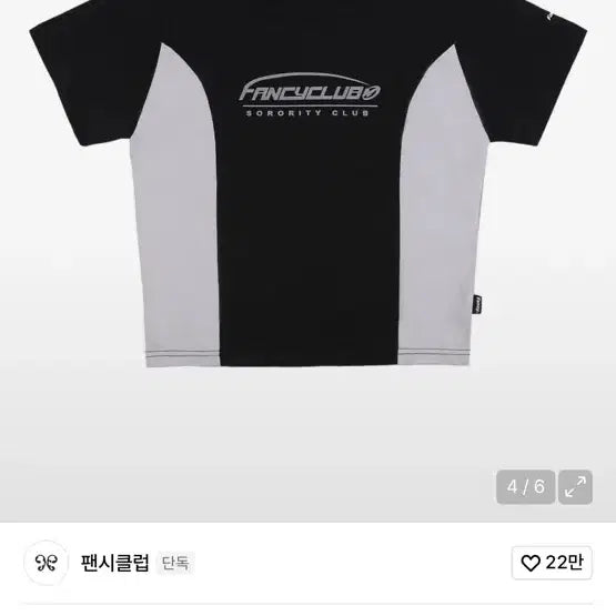 [BUNJANG] Nasty Fancy Club Sorority Standard Tee Black / 네스티팬시클럽 소로티티 스탠다드 티 블랙