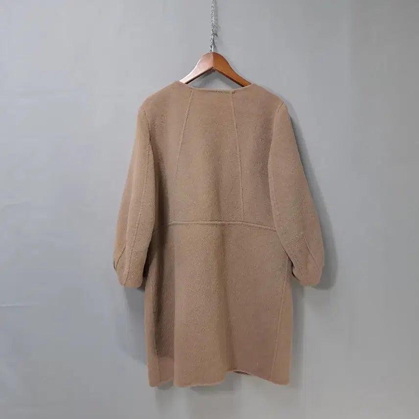 [BUNJANG] Beige Brown Wool Coat / 베이지브라운 오픈 울90% 코트