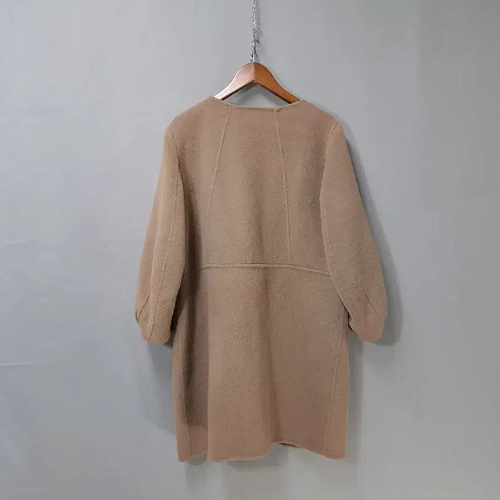 [BUNJANG] Beige Brown Wool Coat / 베이지브라운 오픈 울90% 코트