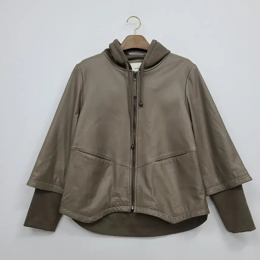 [BUNJANG] The Renoma Lambskin Hooded Zip-up Jacket / 더레노마 양가죽 후드 집업/2023ss/55/앨리스/340