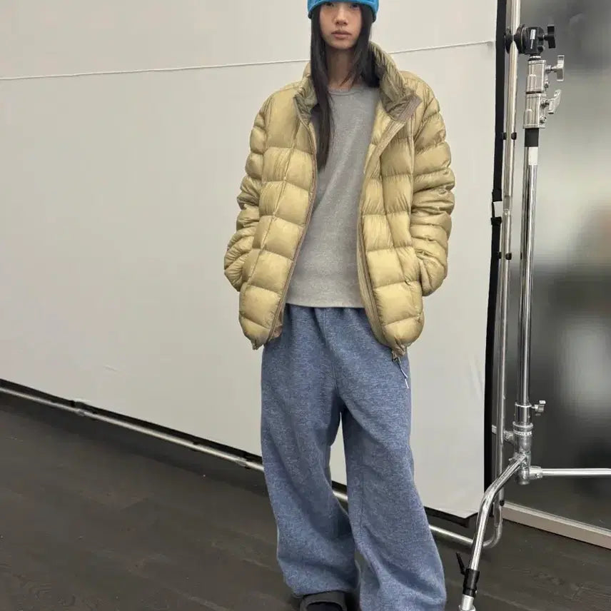 [BUNJANG] 999휴머니티 Modular Light Goose Puffer Jacket - Khaki - Size 2 / [2] 999휴머니티 모듈러 라이트 구스 푸퍼