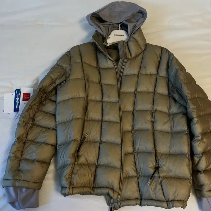 [BUNJANG] 999휴머니티 Modular Light Goose Puffer Jacket - Khaki - Size 2 / [2] 999휴머니티 모듈러 라이트 구스 푸퍼