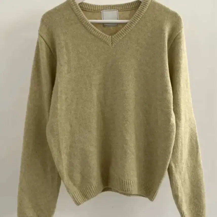 [BUNJANG] RIIZE V-Neck Knit Sweater Mint Green / 새상품) 리든어스 브이넥 니트 스웨터 말차 민트 그린 연두색