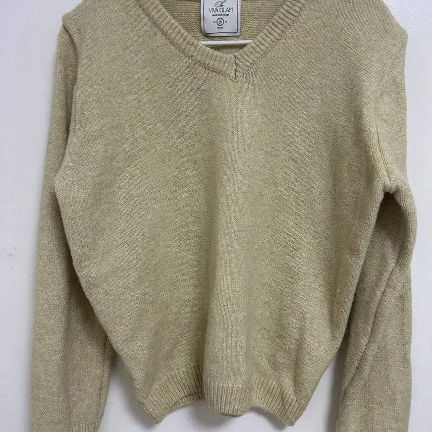 [BUNJANG] RIIZE V-Neck Knit Sweater Mint Green / 새상품) 리든어스 브이넥 니트 스웨터 말차 민트 그린 연두색