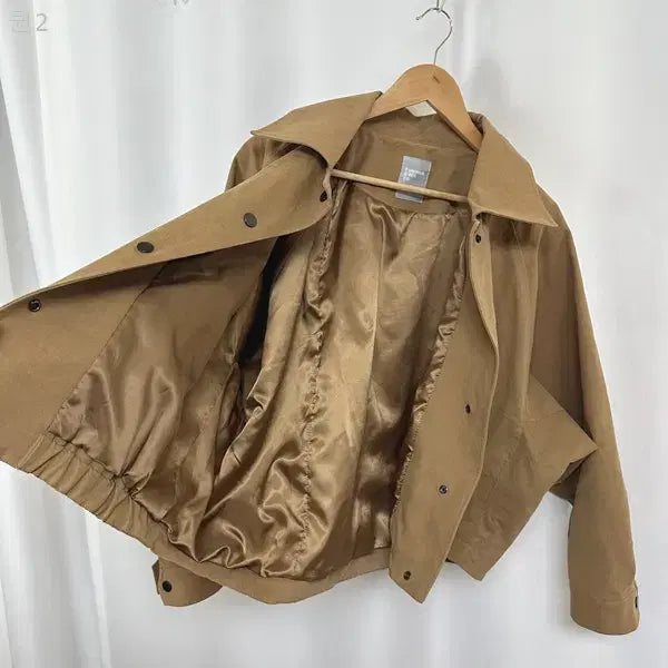 [BUNJANG] 8Seconds Women's Spring Jacket - Khaki - Size M / 에잇세컨즈 여자 춘추 봄 자켓 황토색 90 M