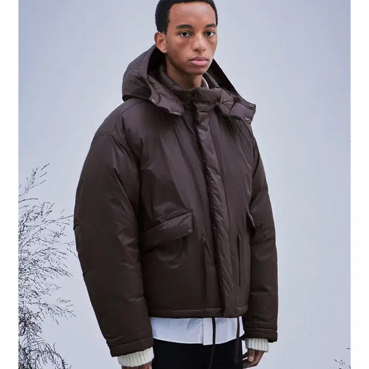 [BUNJANG] Roadzone Gray Fishtail Duck Down Jacket / 로드존 그레이 피쉬테일 덕다운