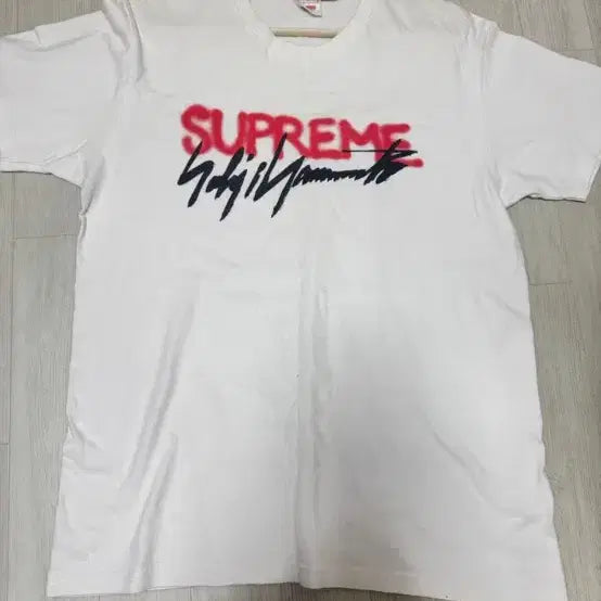 [BUNJANG] Yohji Yamamoto &amp; Supreme Collaboration T-shirt / (M)요지야마모토&amp;슈프림 콜라보 티셔츠