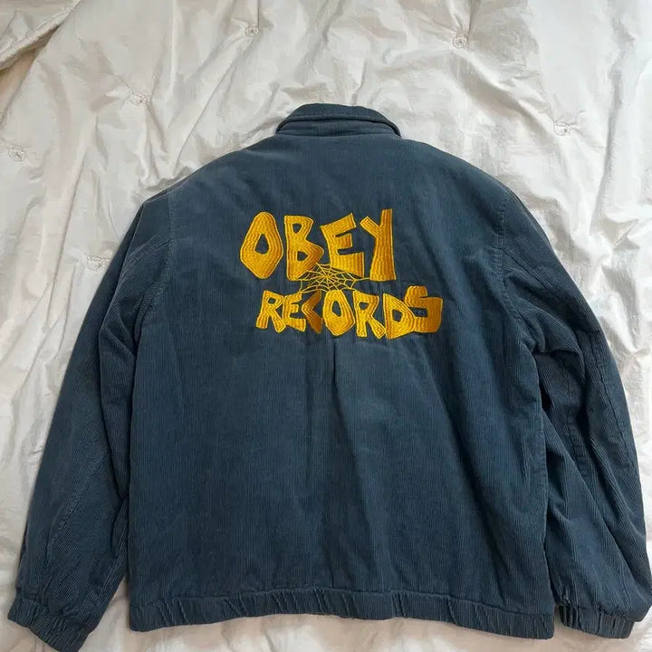 [BUNJANG] Obey Corduroy Blouson Jacket / 오베이 코듀로이 블루종 자켓