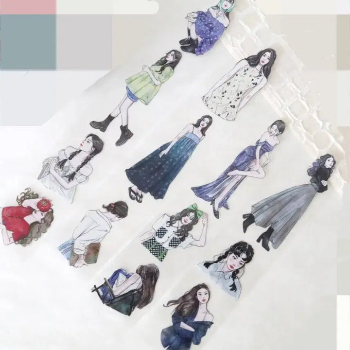 [BUNJANG] Diary Decoration Character Sticker Pack / 다꾸 인물 스티커팩 (다이어리 꾸미기)