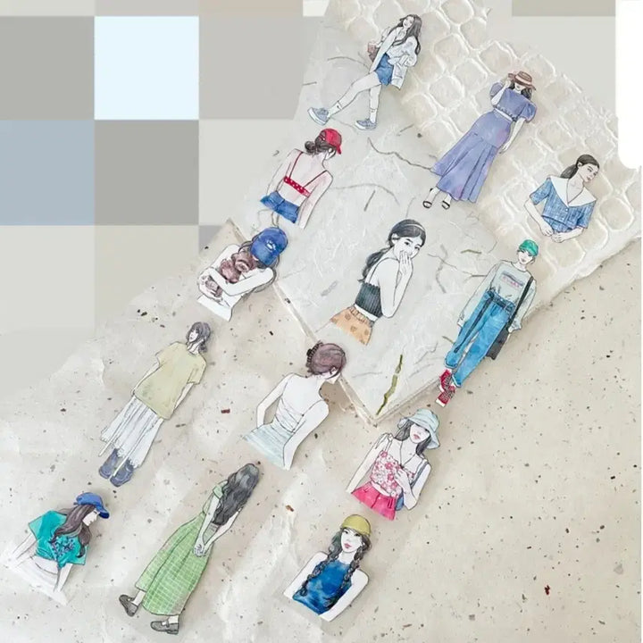 [BUNJANG] Diary Decoration Character Sticker Pack / 다꾸 인물 스티커팩 (다이어리 꾸미기)