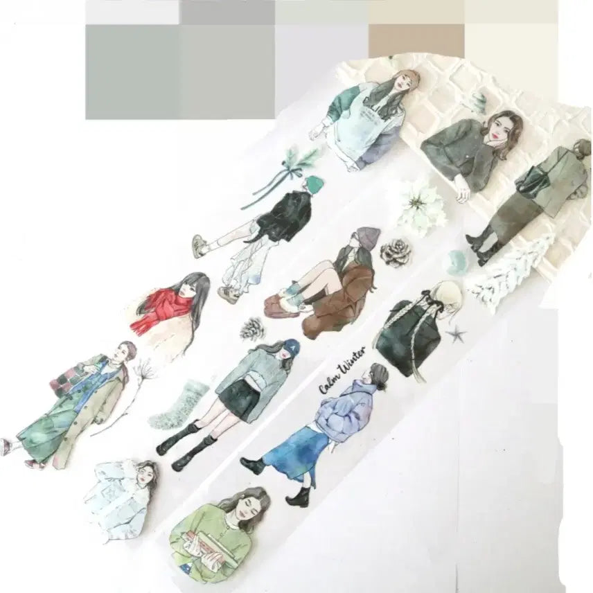 [BUNJANG] Diary Decoration Character Sticker Pack / 다꾸 인물 스티커팩 (다이어리 꾸미기)