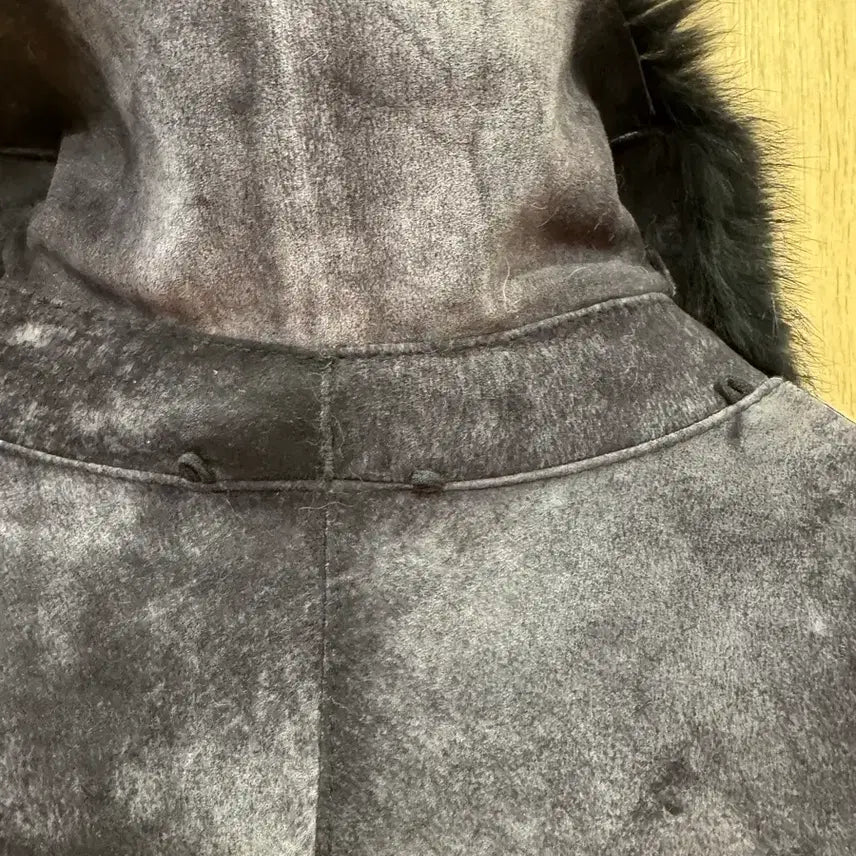 [BUNJANG] Vintage Rabbit Fur Trimmed Mustang Coat L Size / 빈티지퍼롱무스탕 퍼트리밍무스탕코트L