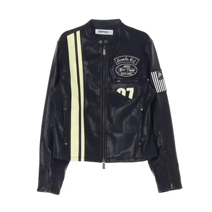 [BUNJANG] Frenda Eco Leather Rider Leather Jacket / 텍o 새상품) 프렌다 에코레더 라이더 레더재킷 가죽재킷