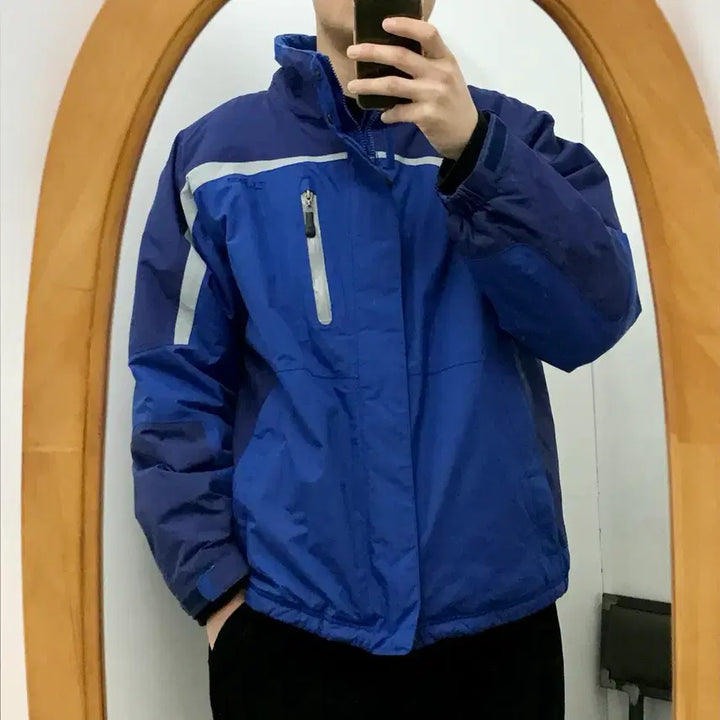 [BUNJANG] L.L.Bean Two-Way Zip-Up Blue Hooded Padded Jumper (Men&