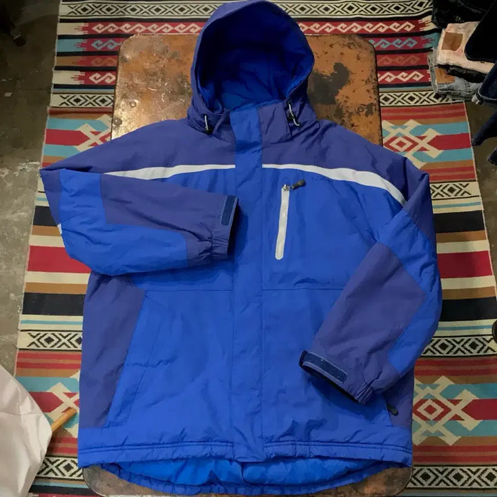 [BUNJANG] L.L.Bean Two-Way Zip-Up Blue Hooded Padded Jumper (Men&