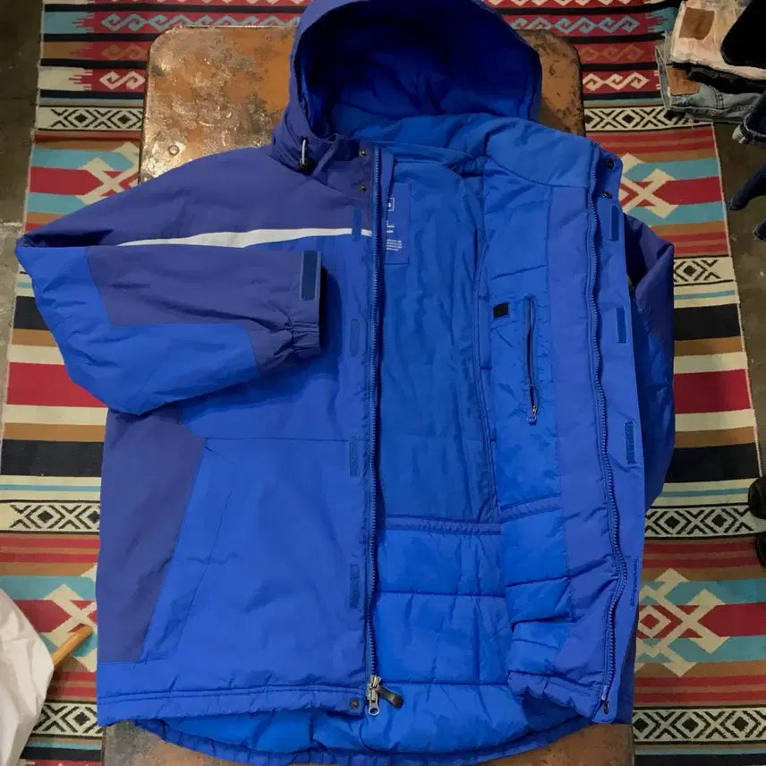 [BUNJANG] L.L.Bean Two-Way Zip-Up Blue Hooded Padded Jumper (Men&
