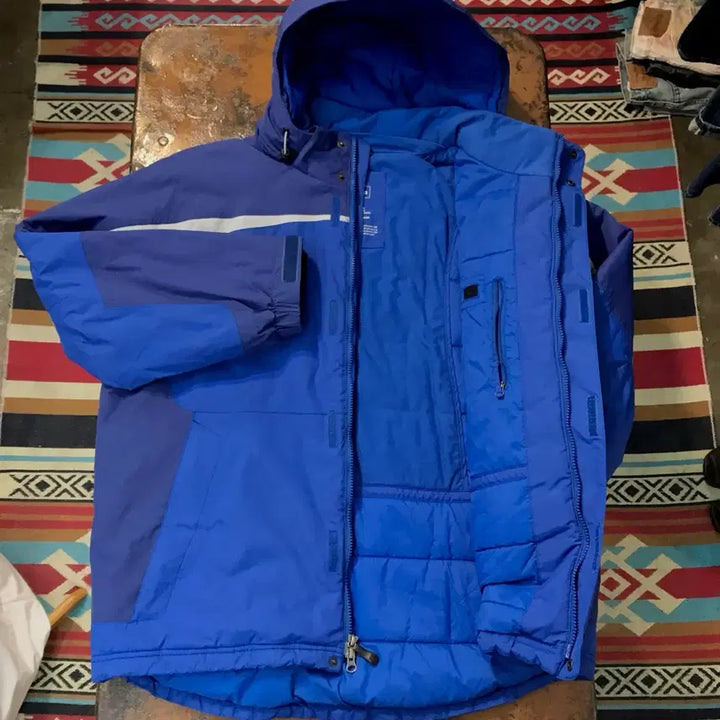 [BUNJANG] L.L.Bean Two-Way Zip-Up Blue Hooded Padded Jumper (Men&