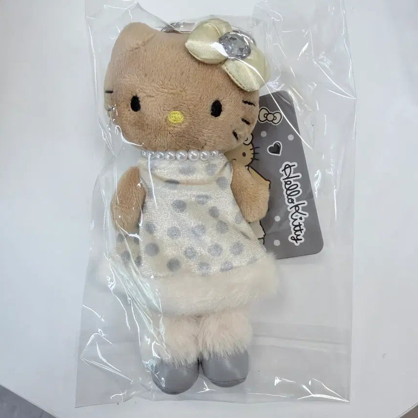 [BUNJANG] Sanrio Hello Kitty Style-Up Mascot Keyring Dot Dress / (일본정품)산리오 헬로키티 스타일업 마스코트 키링 도트 드레스
