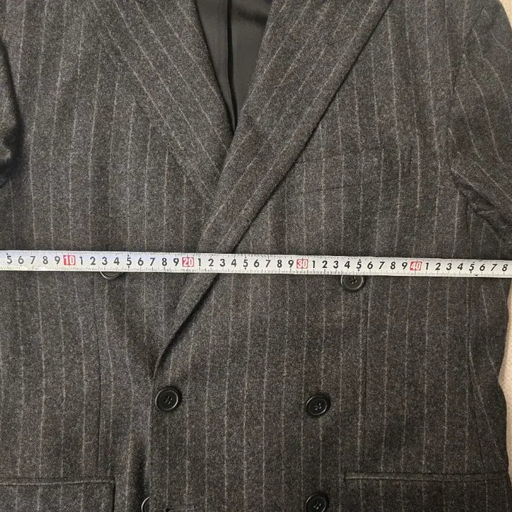 [BUNJANG] Polo Ralph Lauren Italian Striped Double-Breasted Jacket / [이태리제] 폴로 랄프로렌 스트라이프 더블 브레스티드 자켓 (38S)