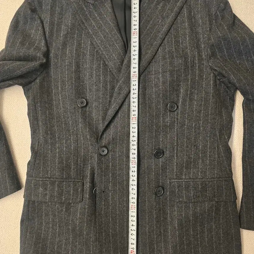 [BUNJANG] Polo Ralph Lauren Italian Striped Double-Breasted Jacket / [이태리제] 폴로 랄프로렌 스트라이프 더블 브레스티드 자켓 (38S)