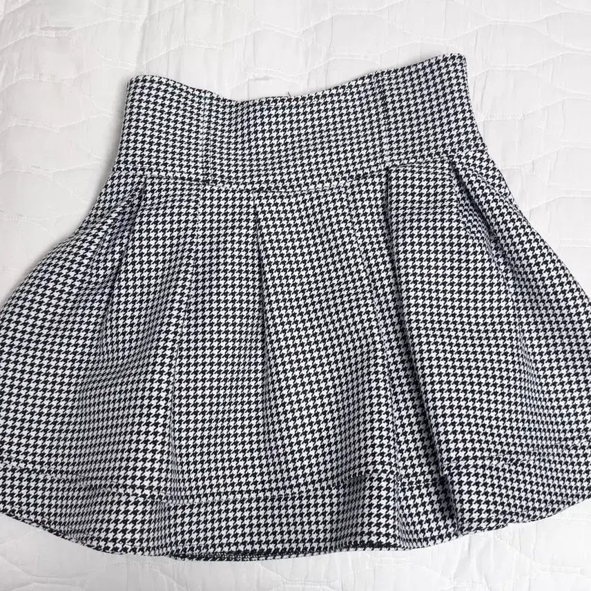 [BUNJANG] Michel Macaron Knit Check Skirt / 미셸 마카롱 미각스커트 니트 체크스커트 지도리 지뢰계 스나계 양지뢰