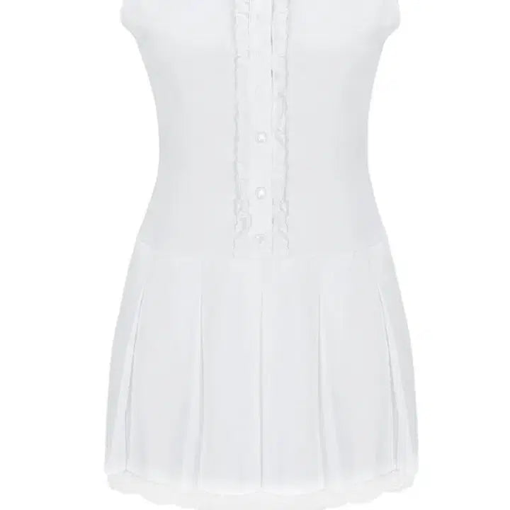 [BUNJANG] Velliar x Wonyhouse Dear Bunny One-Piece Dress White M / 택0 새제품 벨리아르 워니하우스 콜라보 디어버니 원피스 화이트 m