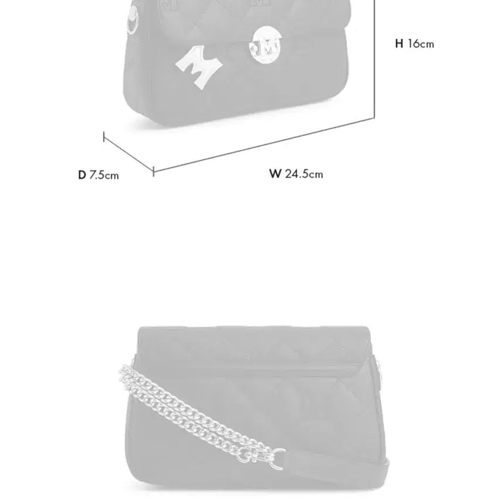 [BUNJANG] Metrocity Quilted Sorte Shoulder Bag Black / 메트로시티 퀼팅 소르테 숄더백 블랙