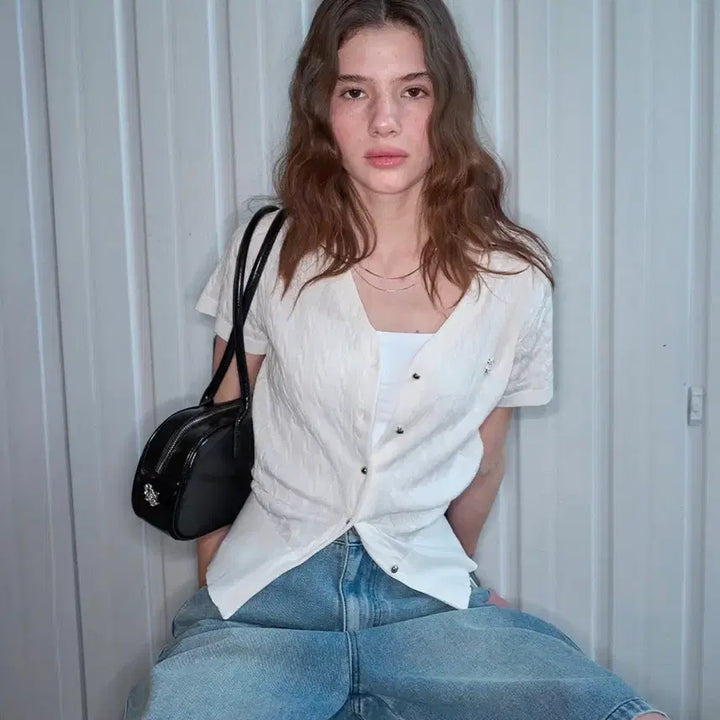 [BUNJANG] General Idea V-Neck Cable Knit Cardigan / (m) 제너럴아이디어 브이넥 케이블 가디건