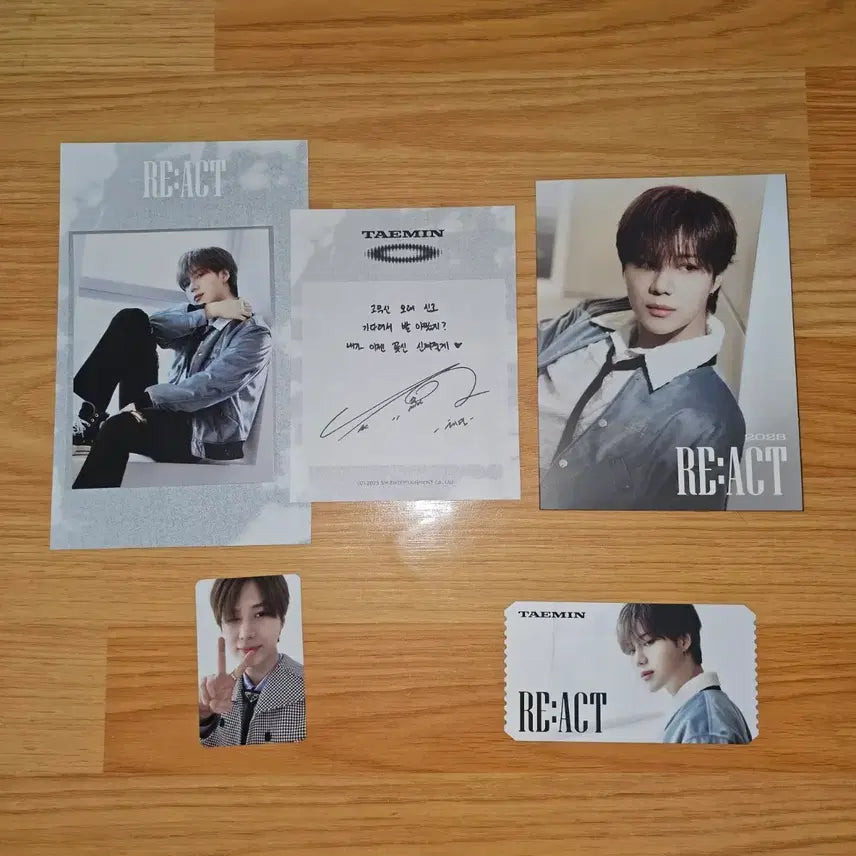 [BUNJANG] Taemin React Fanmeeting Beyond Live AR Ticket Set / 태민 리액트 팬미팅 비욘라 AR 티켓 세트