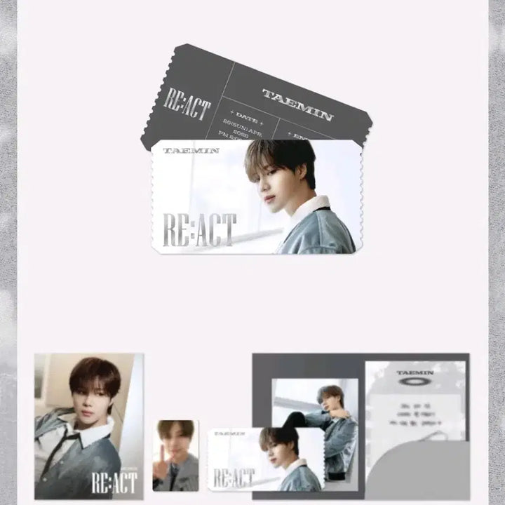 [BUNJANG] Taemin React Fanmeeting Beyond Live AR Ticket Set / 태민 리액트 팬미팅 비욘라 AR 티켓 세트