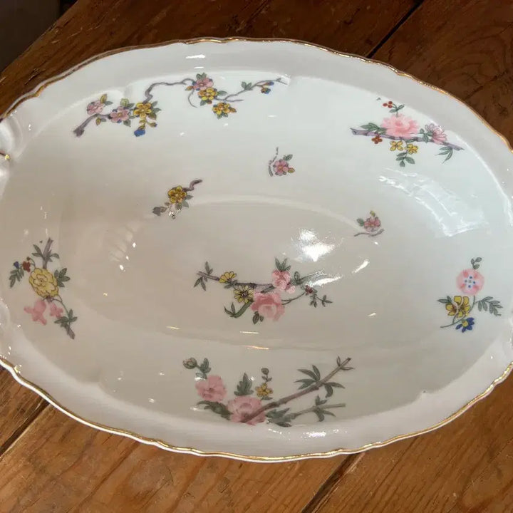 [BUNJANG] French Limoges Oval Deep Bowl / 프랑스 빈티지 리모지 오벌 깊은볼