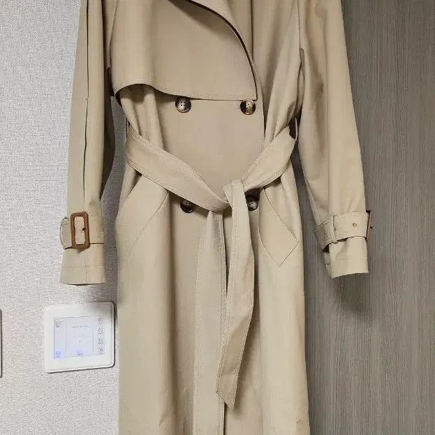 [BUNJANG] Women's Long Trench Coat / 여성 트렌치 코트