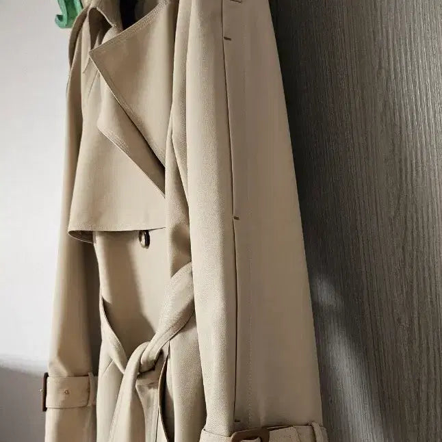 [BUNJANG] Women's Long Trench Coat / 여성 트렌치 코트