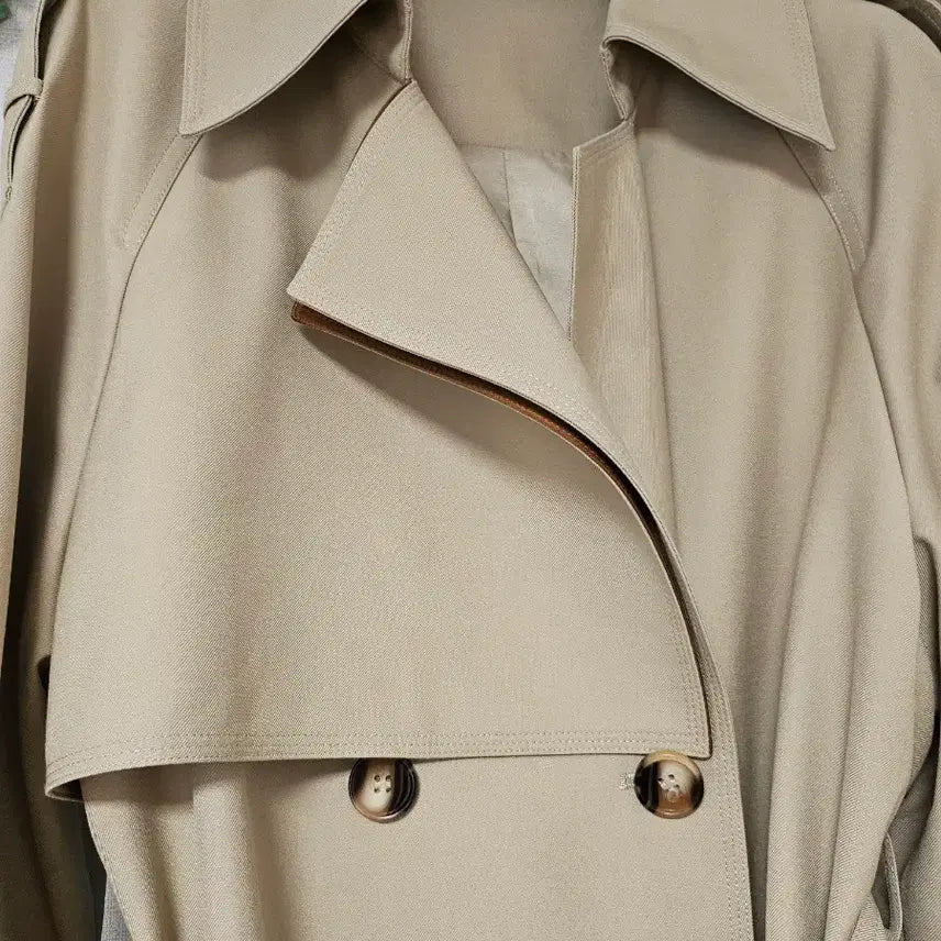 [BUNJANG] Women's Long Trench Coat / 여성 트렌치 코트