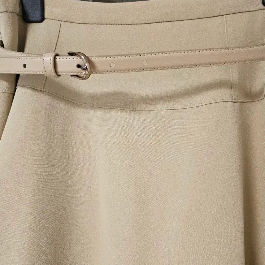 [BUNJANG] Long Beige Skirt / 여성 간절기 롱 스커트