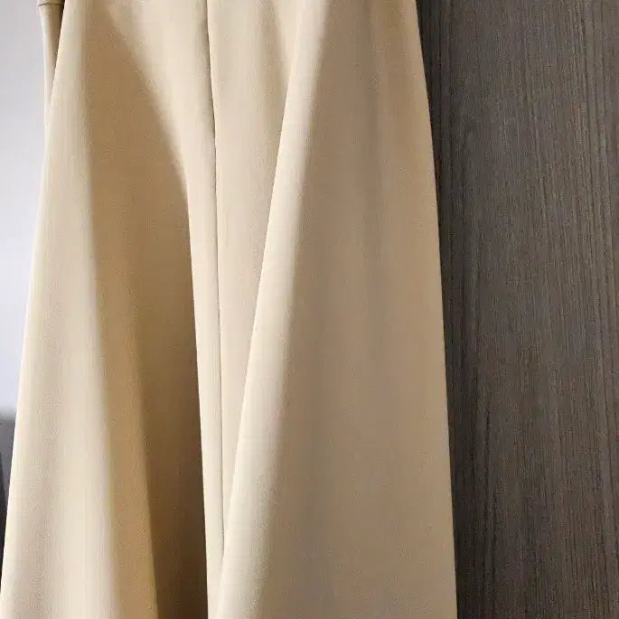 [BUNJANG] Long Beige Skirt / 여성 간절기 롱 스커트